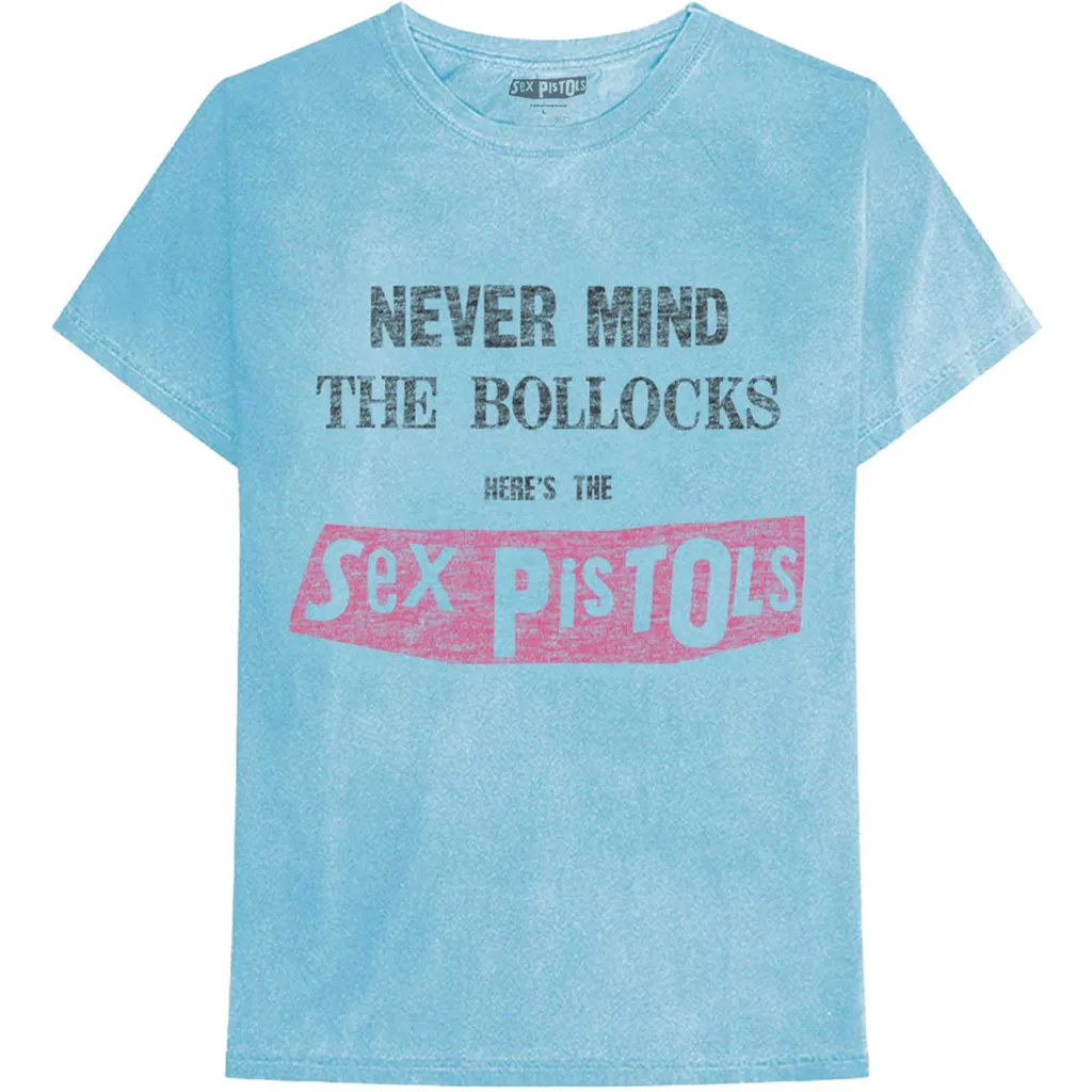 Sex Pistols Unisex T Shirt Never Mind The Bollocks Distressed Dye