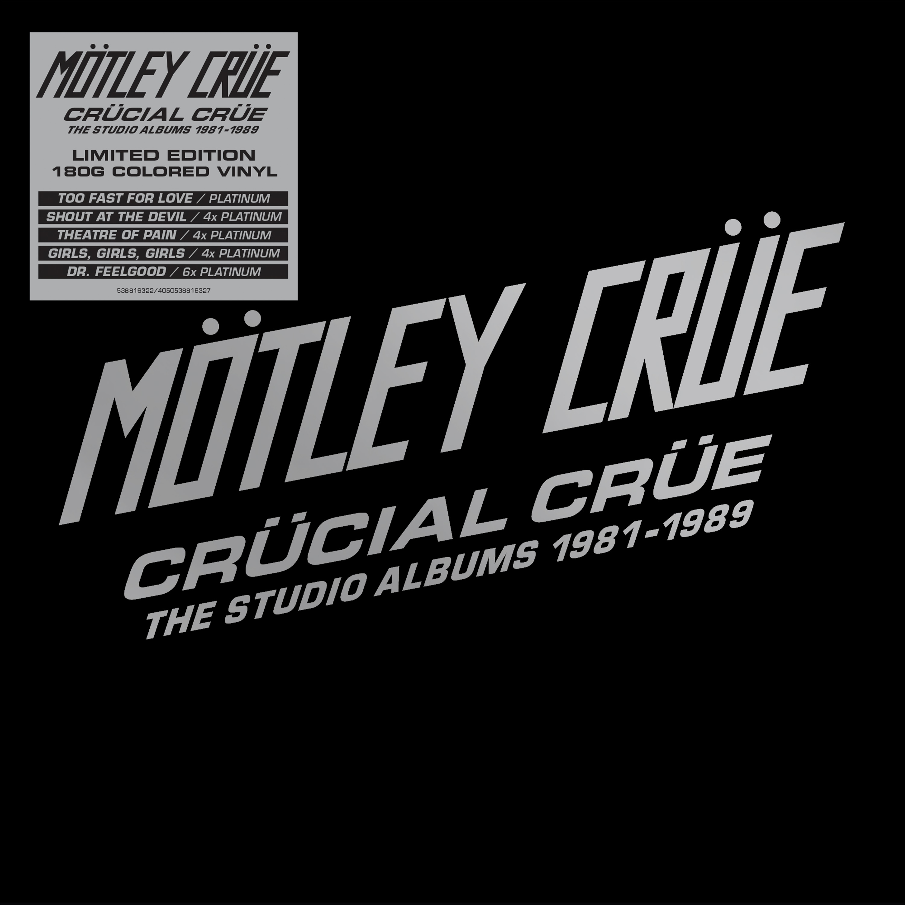 Motley Crue - Crucial Crue The Studio Albums 1981-1989 - (Vinyl LP, CD ...