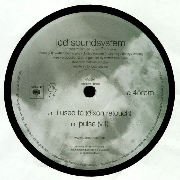 LCD Soundsystem - I Used To (Dixon Rework b/w Pulse v.1) - (12 ...