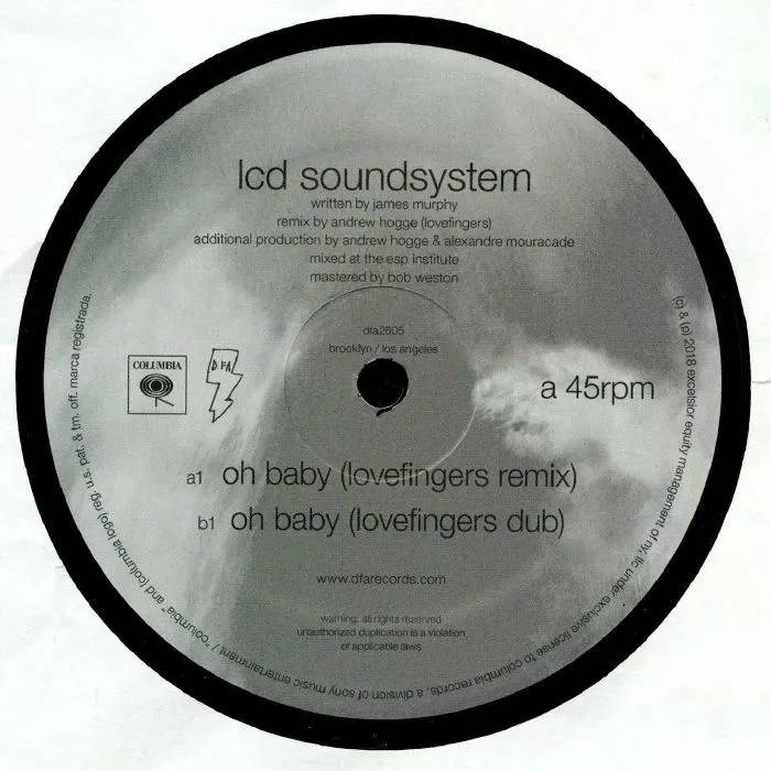 <strong>LCD Soundsystem - Oh Baby (Lovefingers Remixes)</strong> (Vinyl 12 - black)