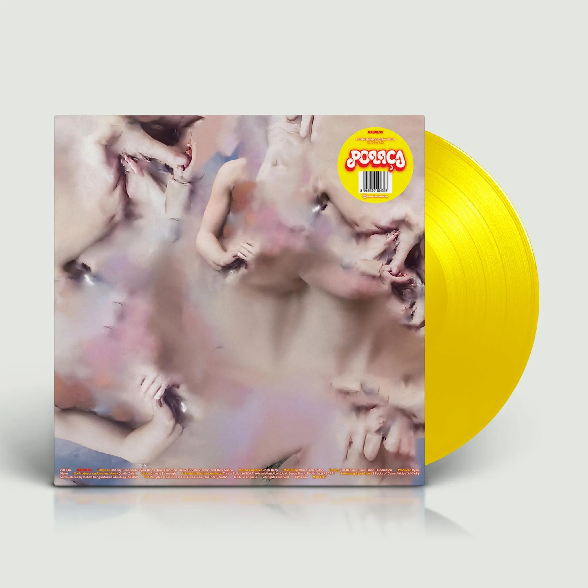 Polica | Yellow Vinyl LP | Madness | Memphis Industries
