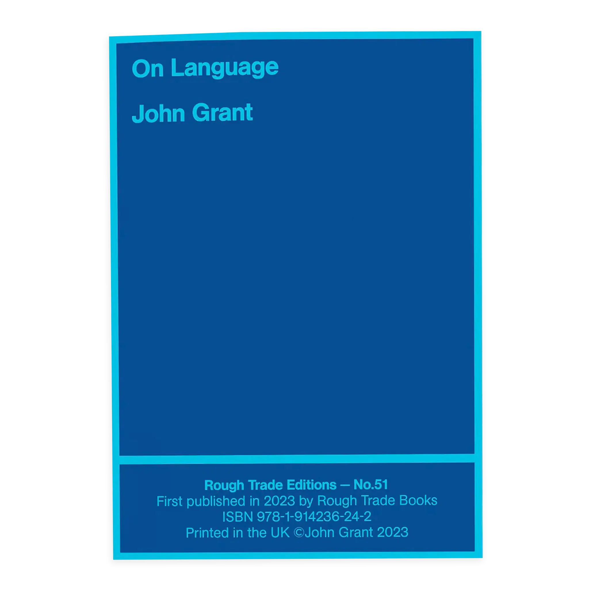 John Grant - On Language artwork