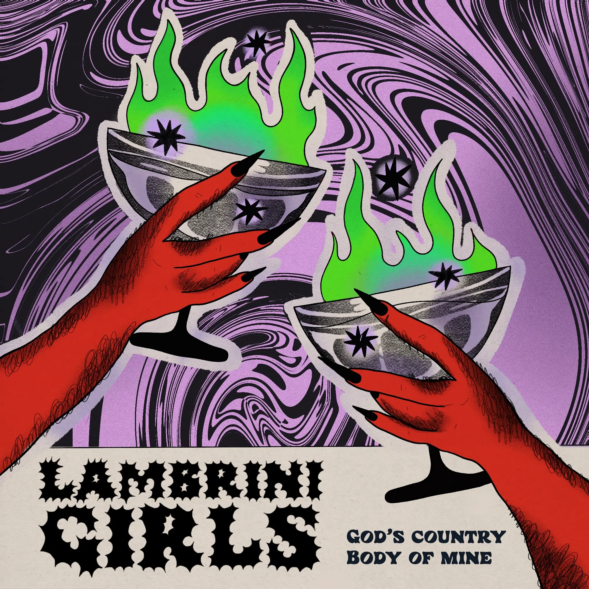 <strong>Lambrini Girls - God's Country / Body Of Mine</strong> (Vinyl 7 - purple)