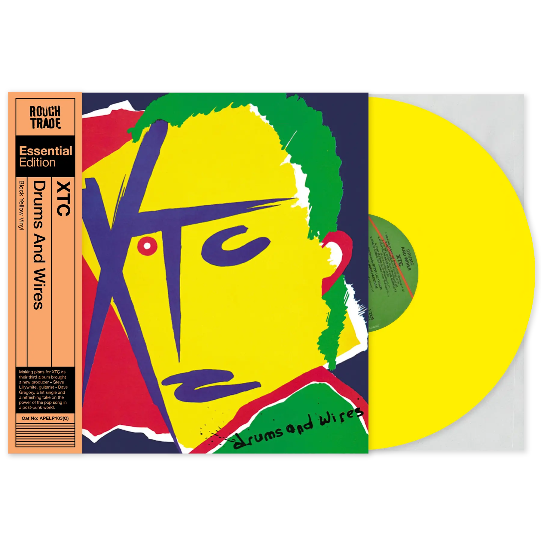 RT EXCLUSIVE | XTC | Yellow Vinyl LP | Drums And Wires |