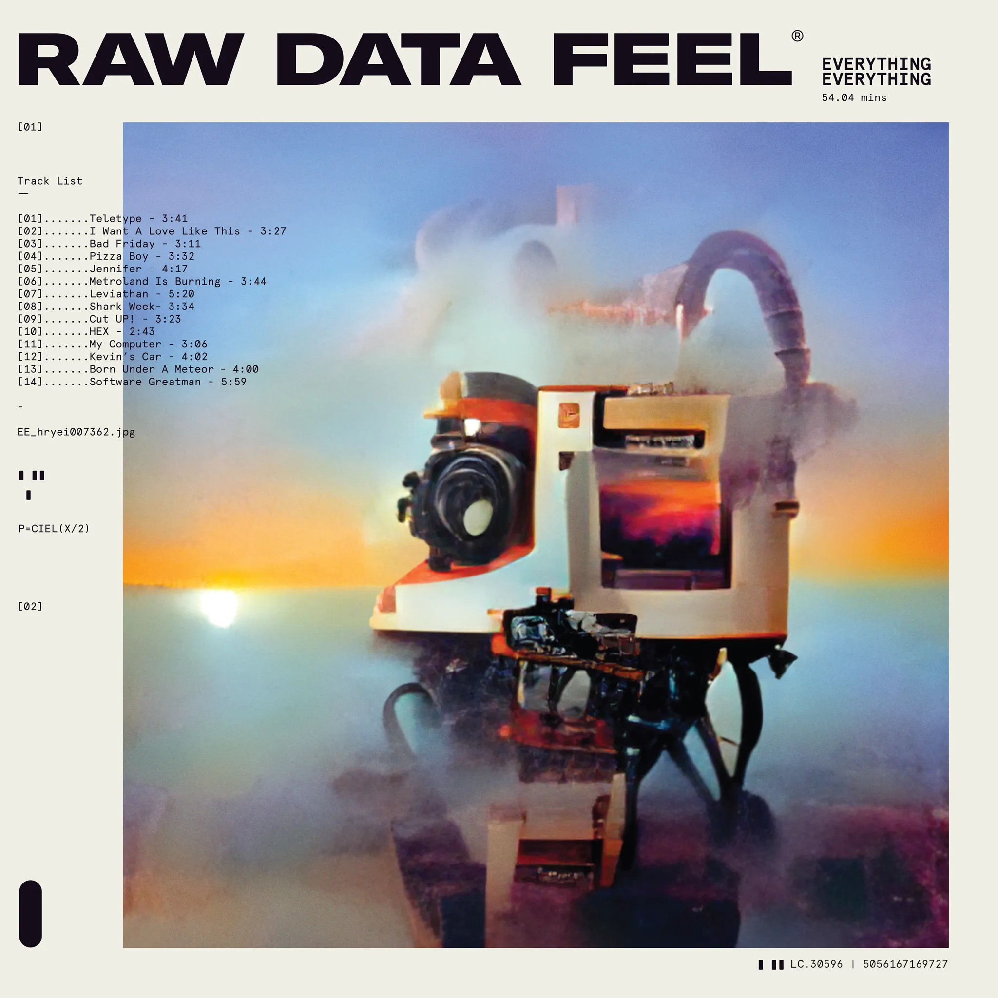 <strong>Everything Everything - Raw Data Feel</strong> (Vinyl LP - clear)