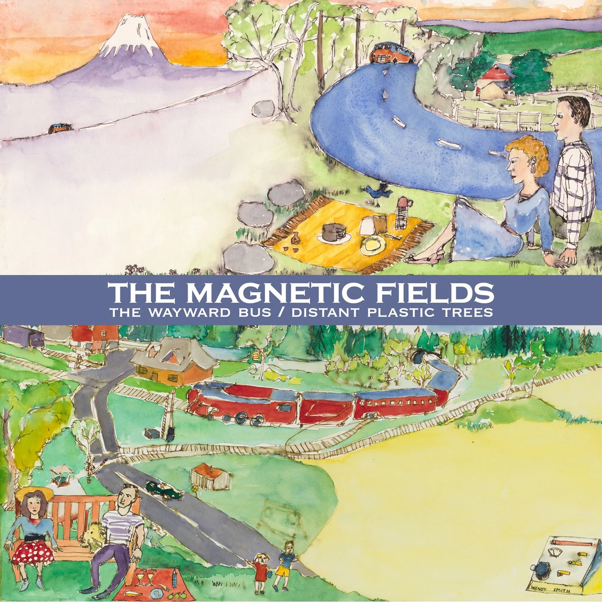 <strong>The Magnetic Fields - The Wayward Bus / Distant Plastic Trees (Reissue)</strong> (Vinyl LP - black)