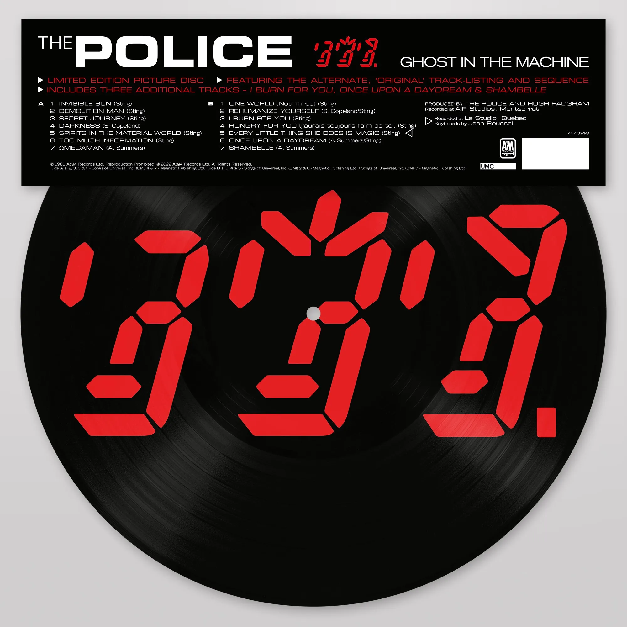 The Police |  Vinyl LP | Ghost in the Machine | UMC