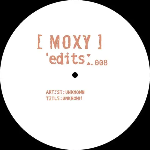 <strong>Unknown - Moxy Edits 8 and 9</strong> (Vinyl 12 - black)