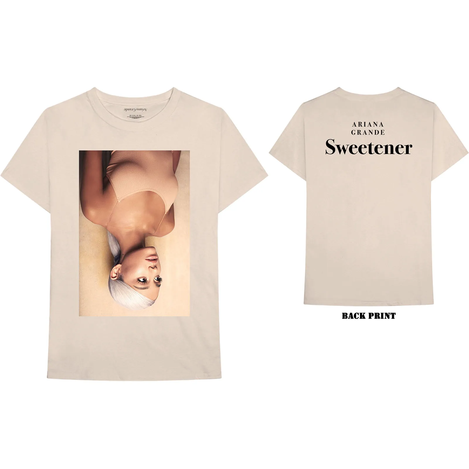 Ariana Grande - Unisex T-Shirt Sweetener Back Print artwork