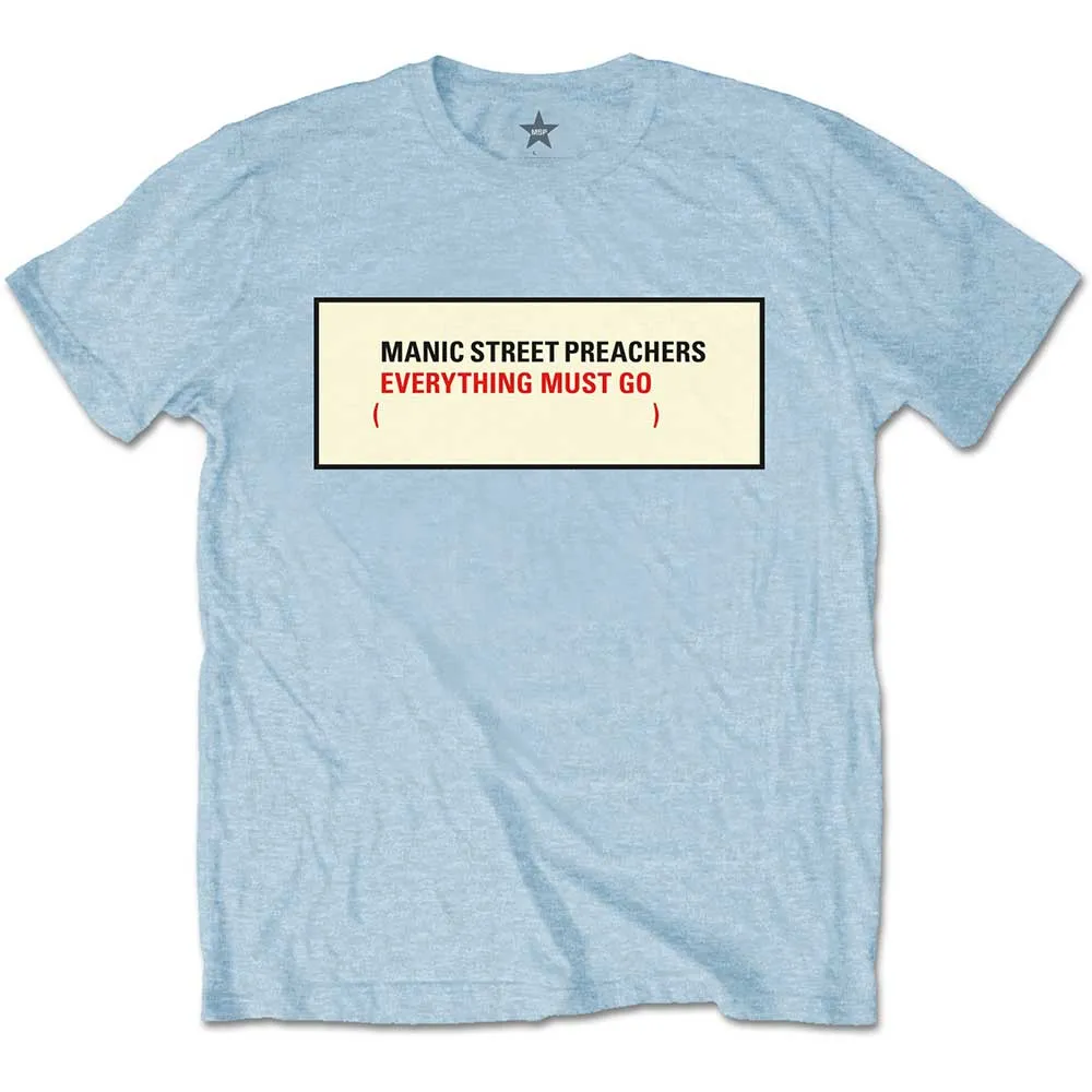 Manic Street Preachers - Unisex T-Shirt Everything Must Go artwork