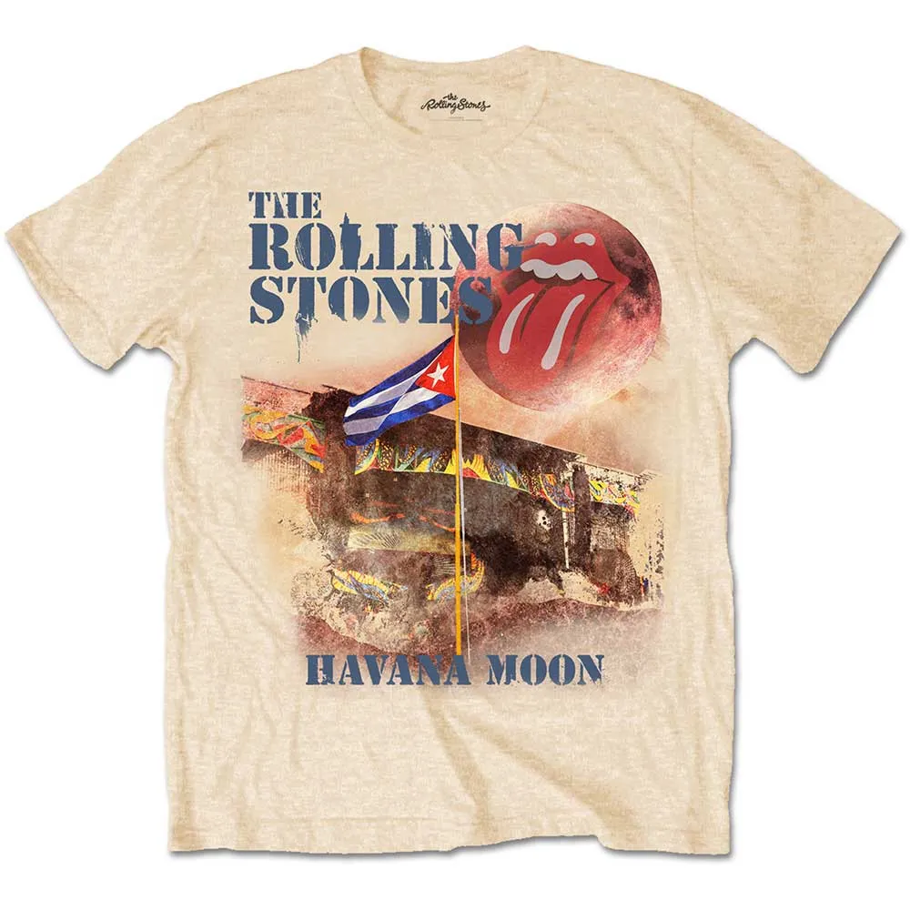 The Rolling Stones - Unisex T-Shirt Havana Moon artwork