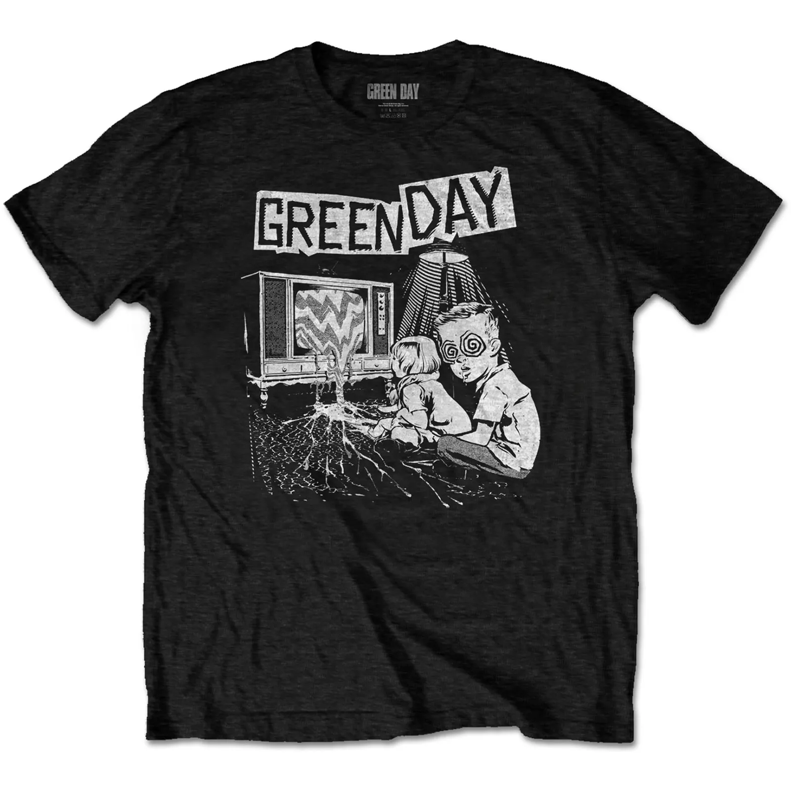 Green Day - Unisex T-Shirt TV Wasteland artwork