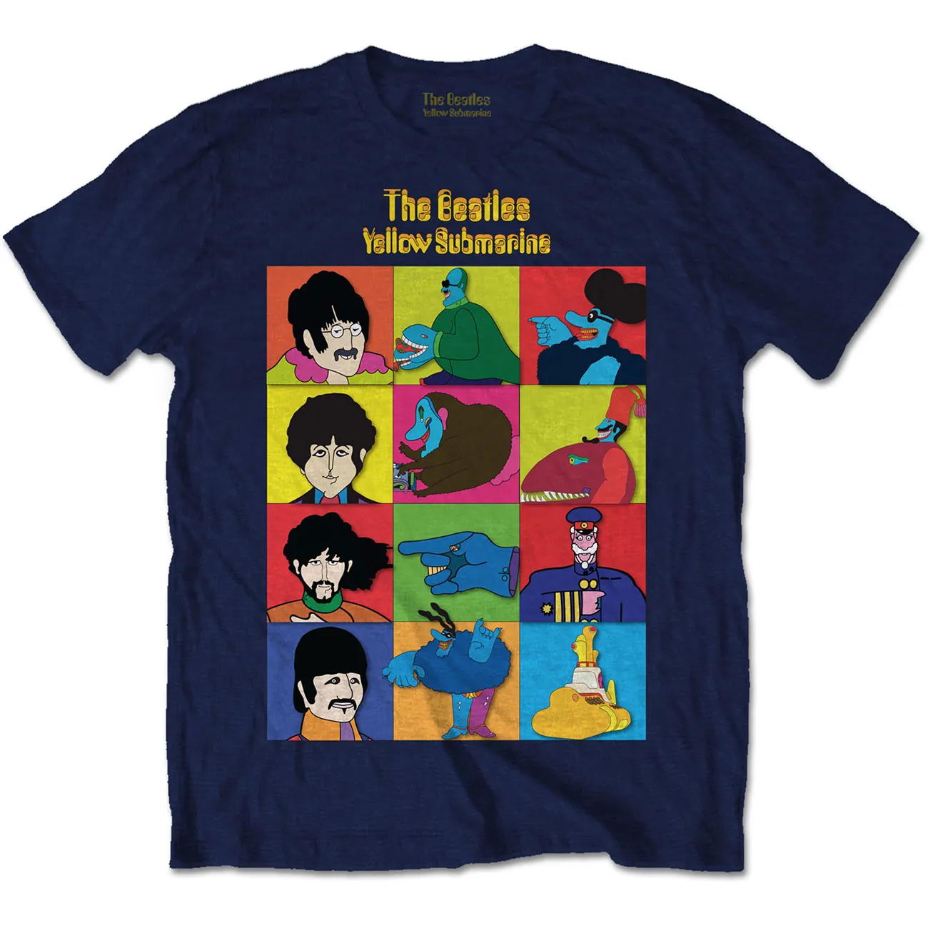 The Beatles - Unisex T-Shirt Yellow Submarine Characters artwork