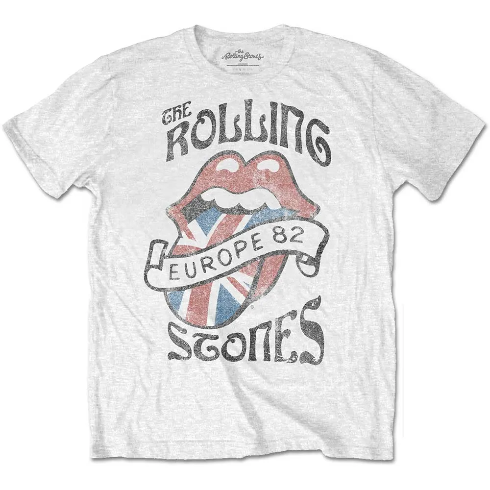 The Rolling Stones - Unisex T-Shirt Europe 82 artwork