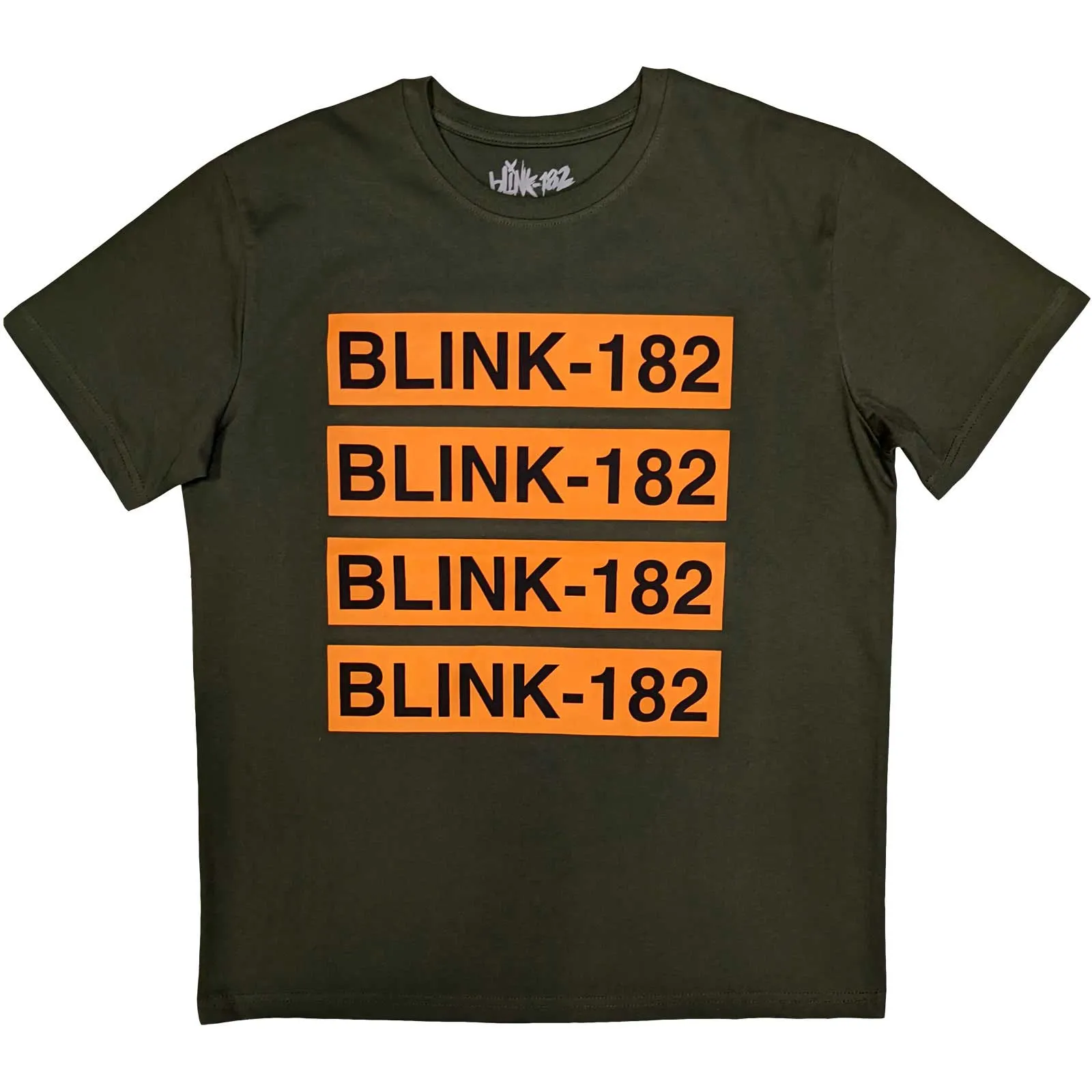 Blink 182 - Unisex T-Shirt Log Repeat artwork