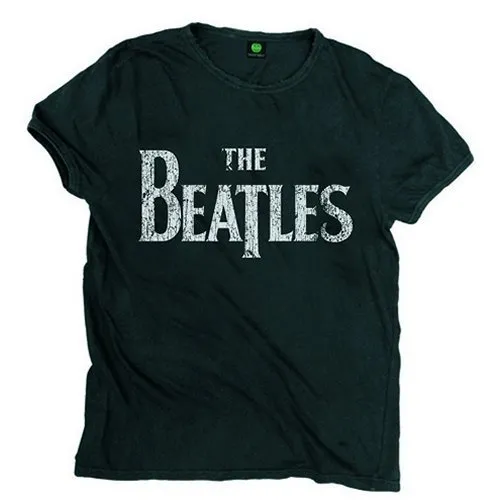 The Beatles - Unisex T-Shirt Drop T Logo Vintage artwork
