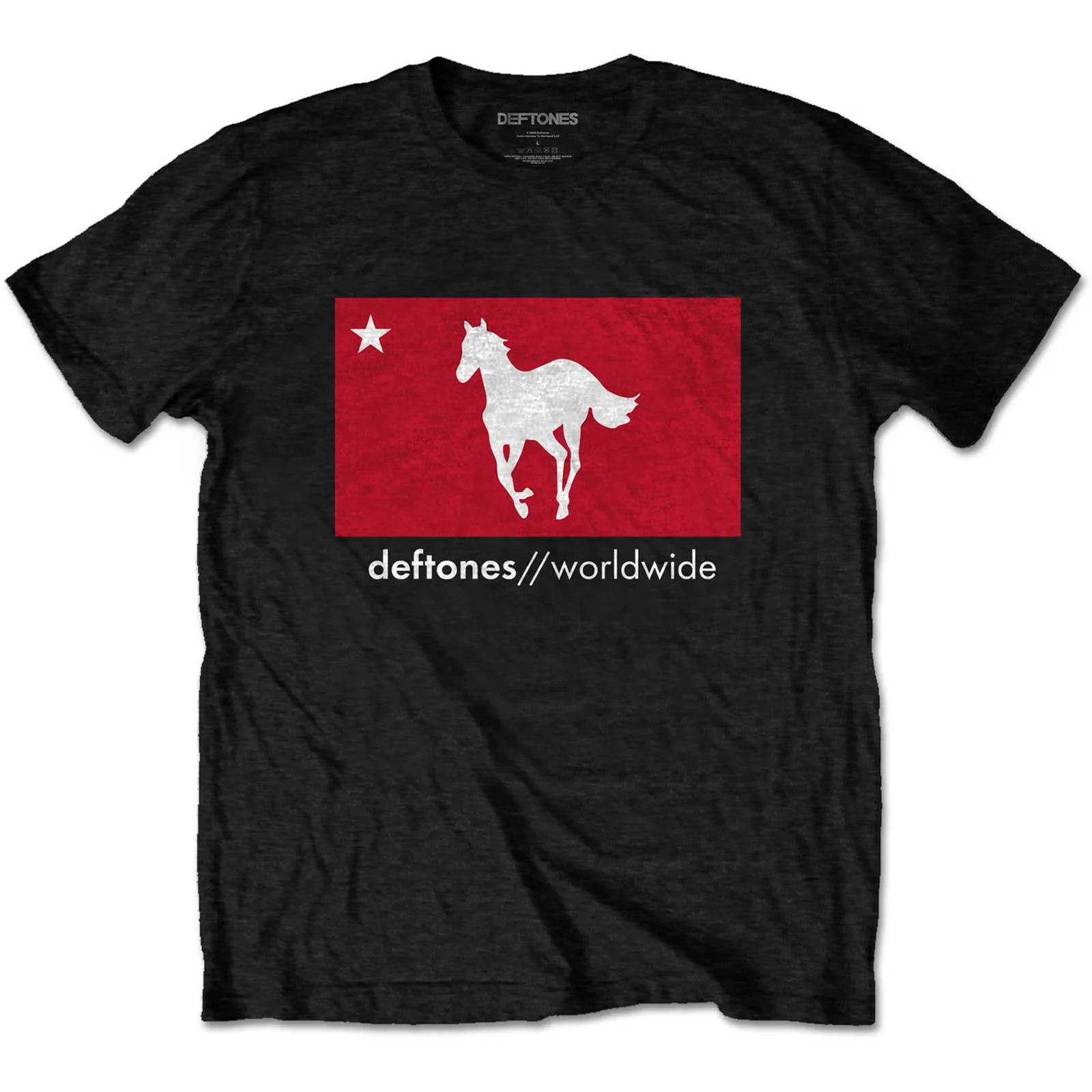 Deftones - Unisex T-Shirt Star & Pony artwork
