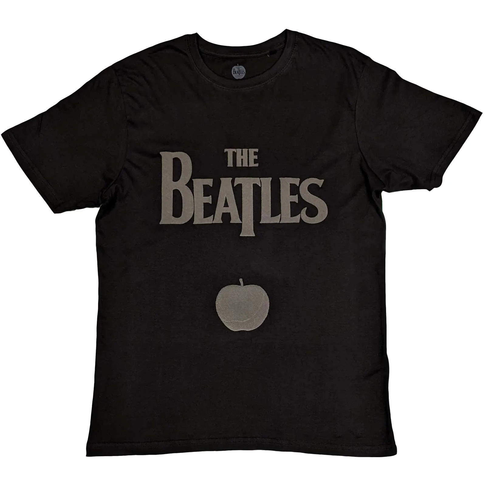 The Beatles - Unisex Hi-Build T-Shirt Drop T Logo & Apple Hi-Build artwork