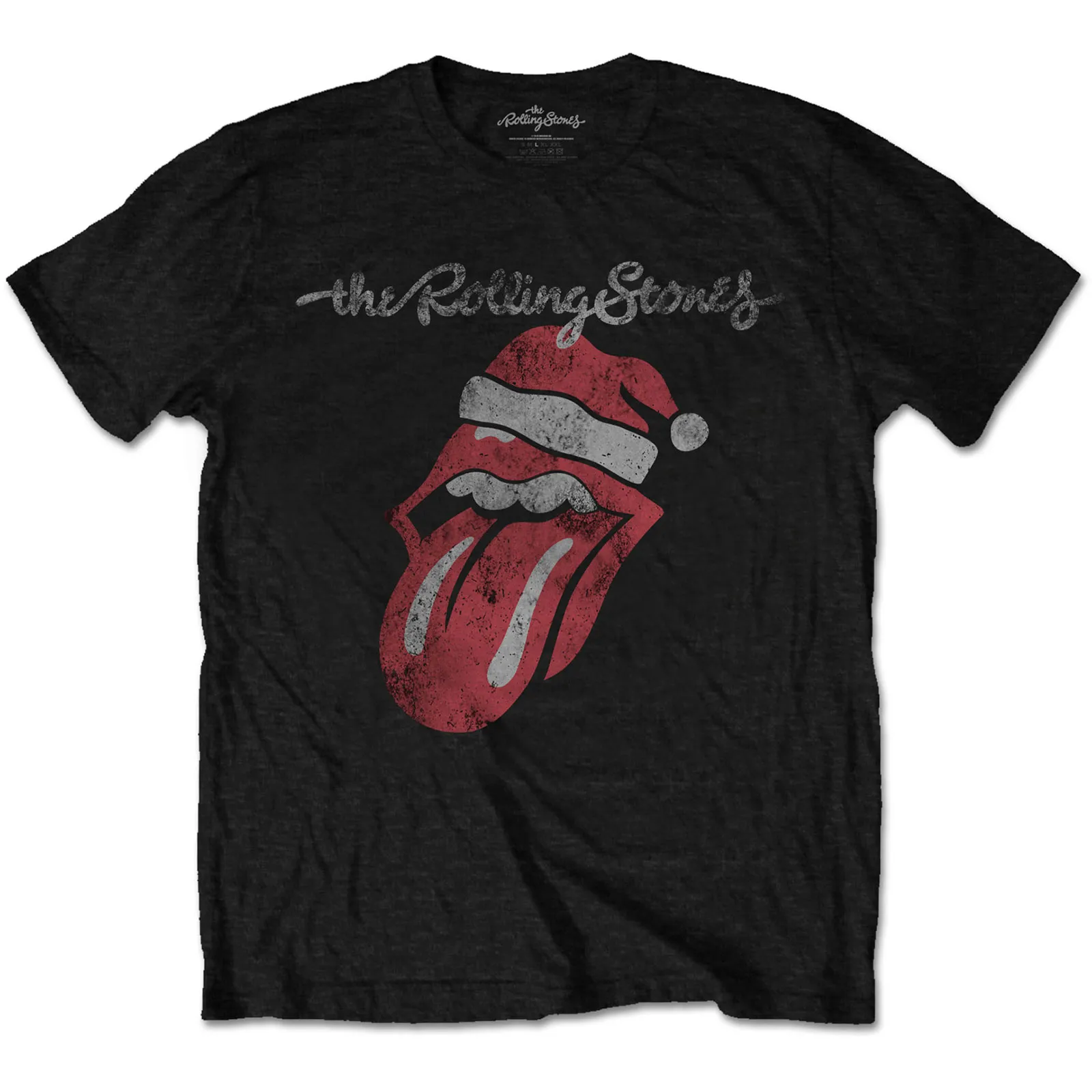 The Rolling Stones - Unisex T-Shirt Santa Lick artwork