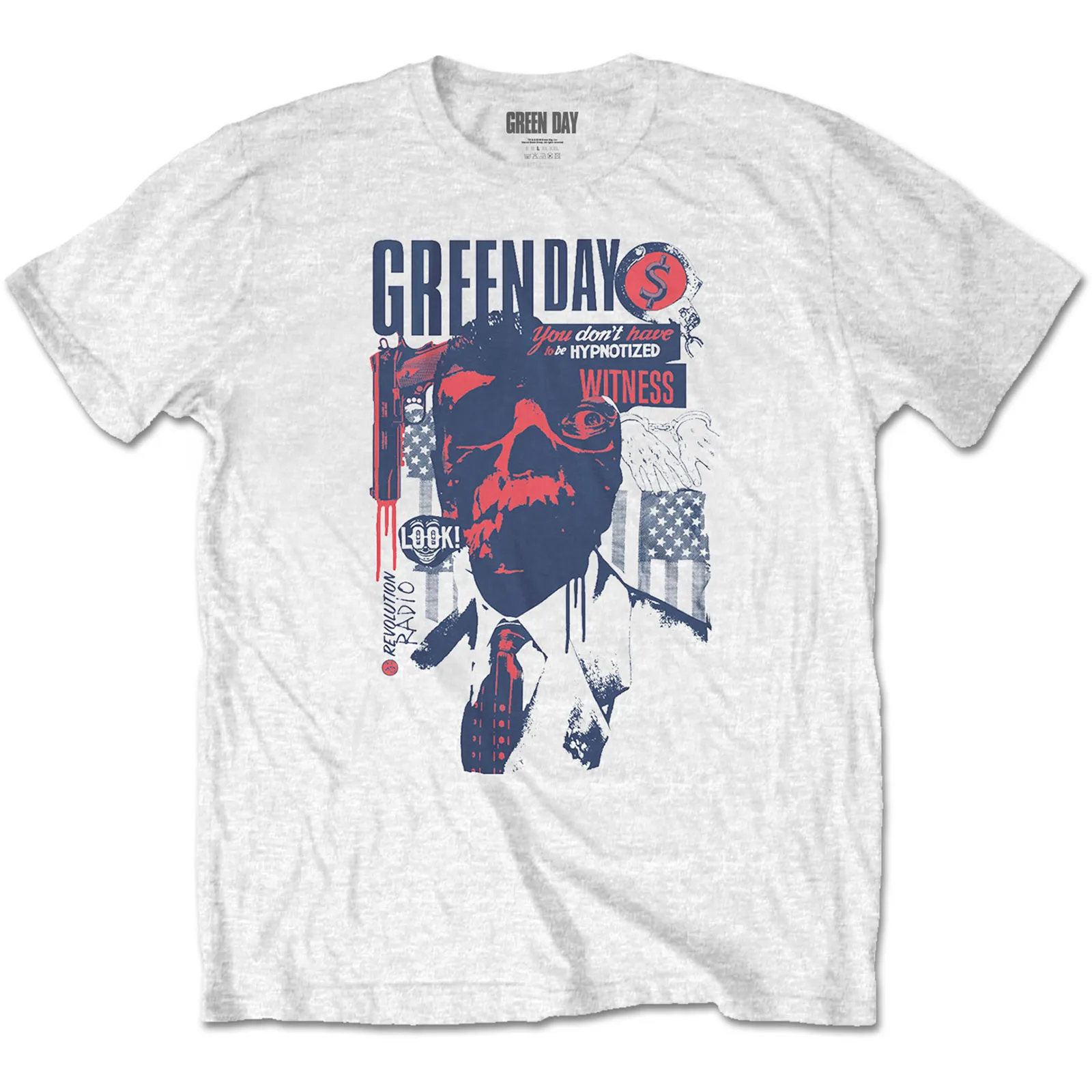 Green Day - Unisex T-Shirt Patriot Witness artwork