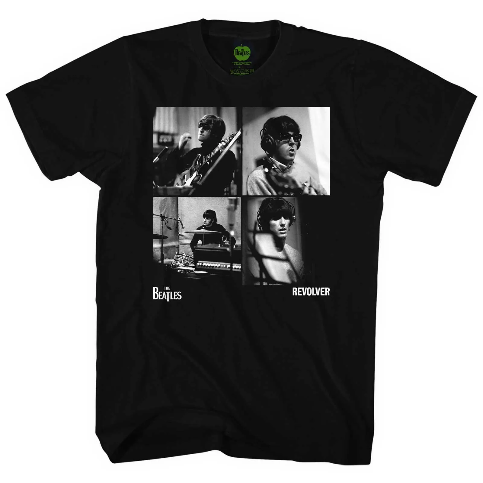 The Beatles - Unisex T-Shirt Revolver Studio Shots artwork