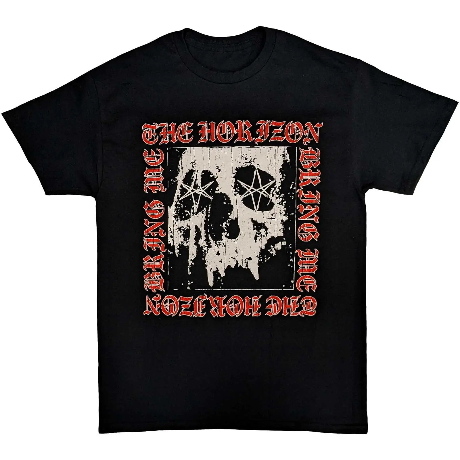 Bring Me the Horizon - Bring Me The Horizon Unisex T-Shirt: Metal Logo Skull  Metal Logo Skull Short Sleeves artwork