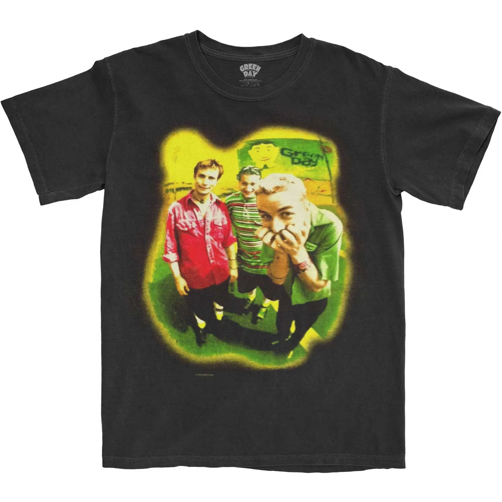 Green Day - Unisex T-Shirt Neon Photo artwork