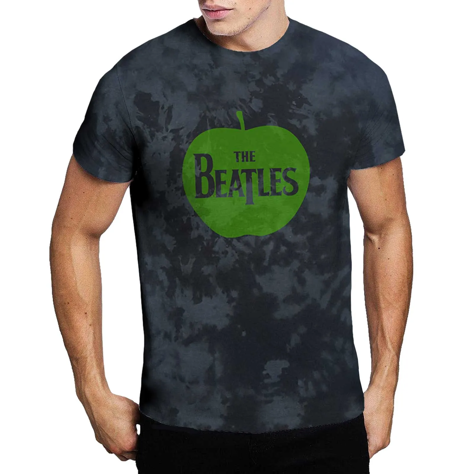The Beatles - Unisex T-Shirt Apple Dip Dye, Dye Wash artwork