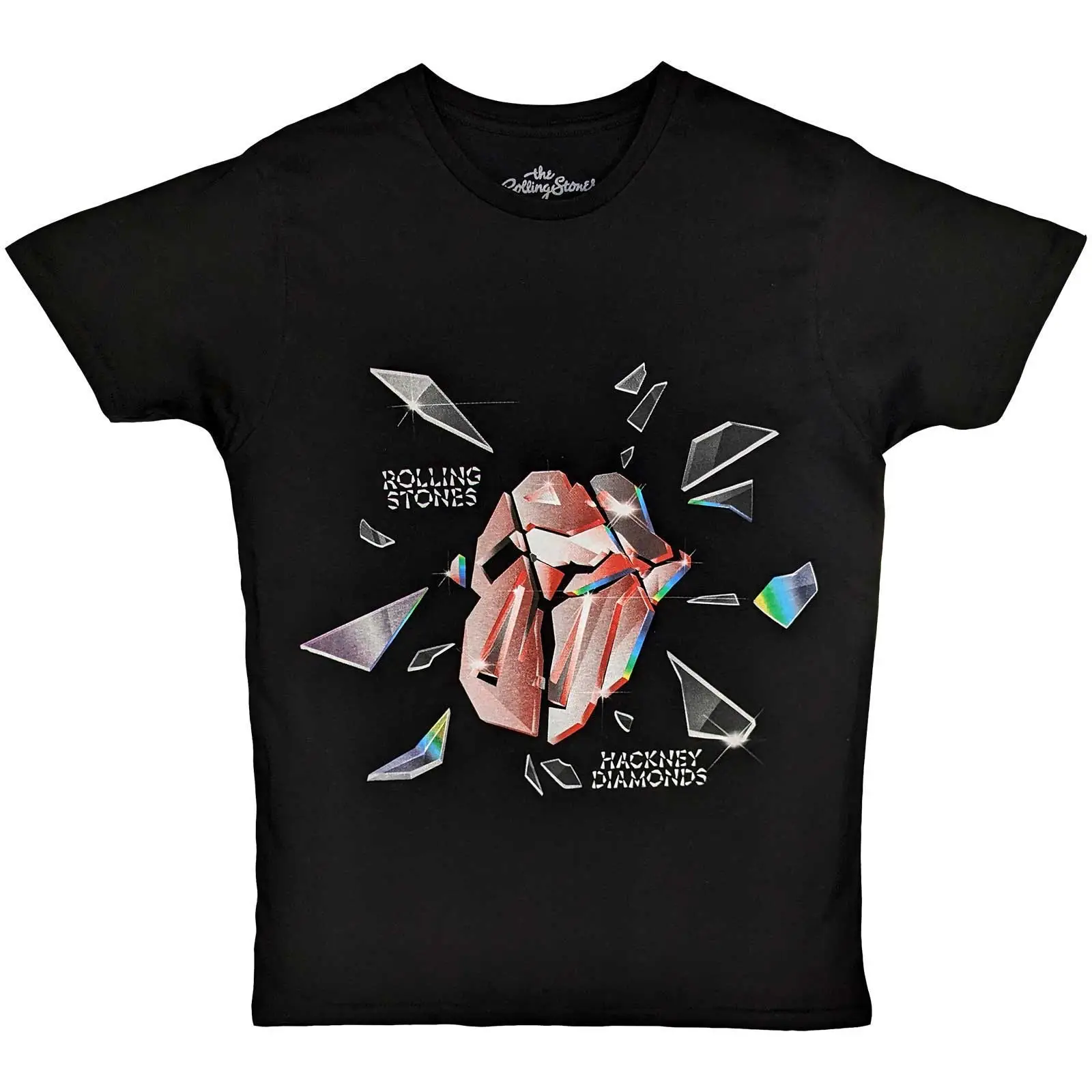 The Rolling Stones - The Rolling Stones Unisex T-Shirt: Hackney Diamonds Explosion  Hackney Diamonds Explosion Short Sleeves artwork