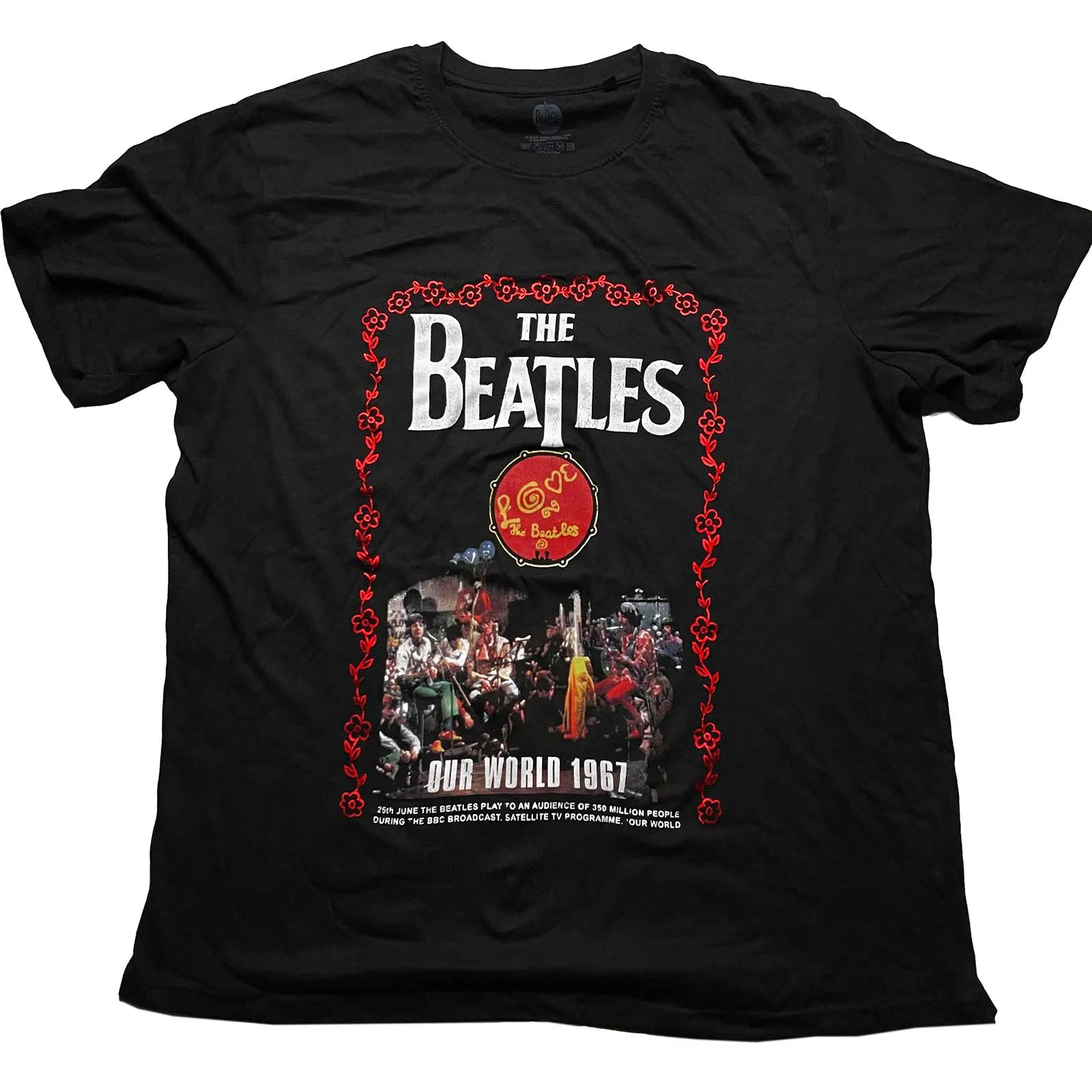 The Beatles - Unisex T-Shirt Our World 1967 artwork