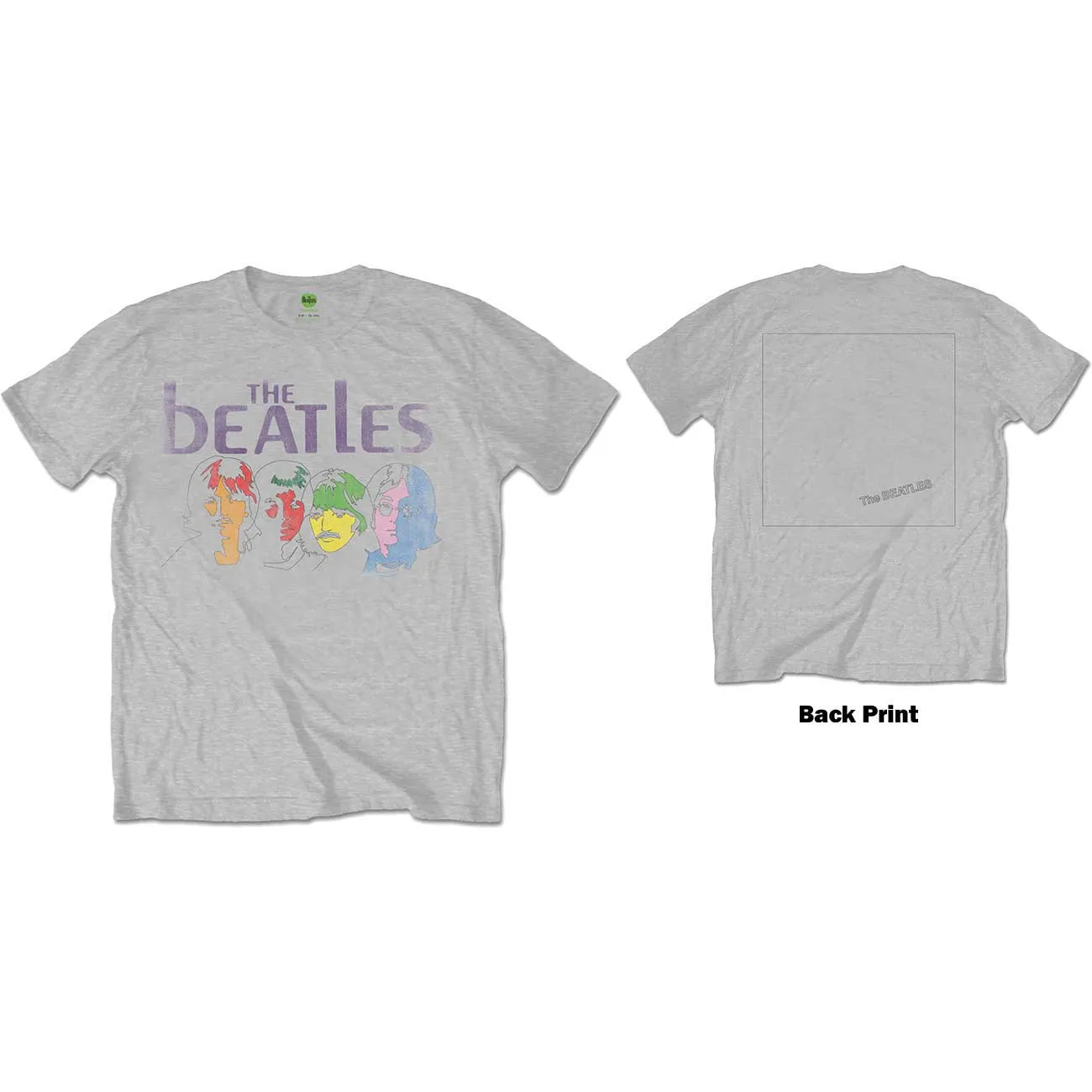 The Beatles - Unisex T-Shirt White Album Back Back Print artwork