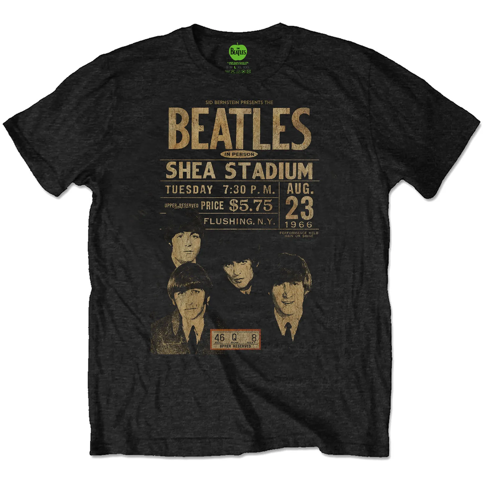 The Beatles - Unisex T-Shirt Shea '66 Eco Friendly artwork