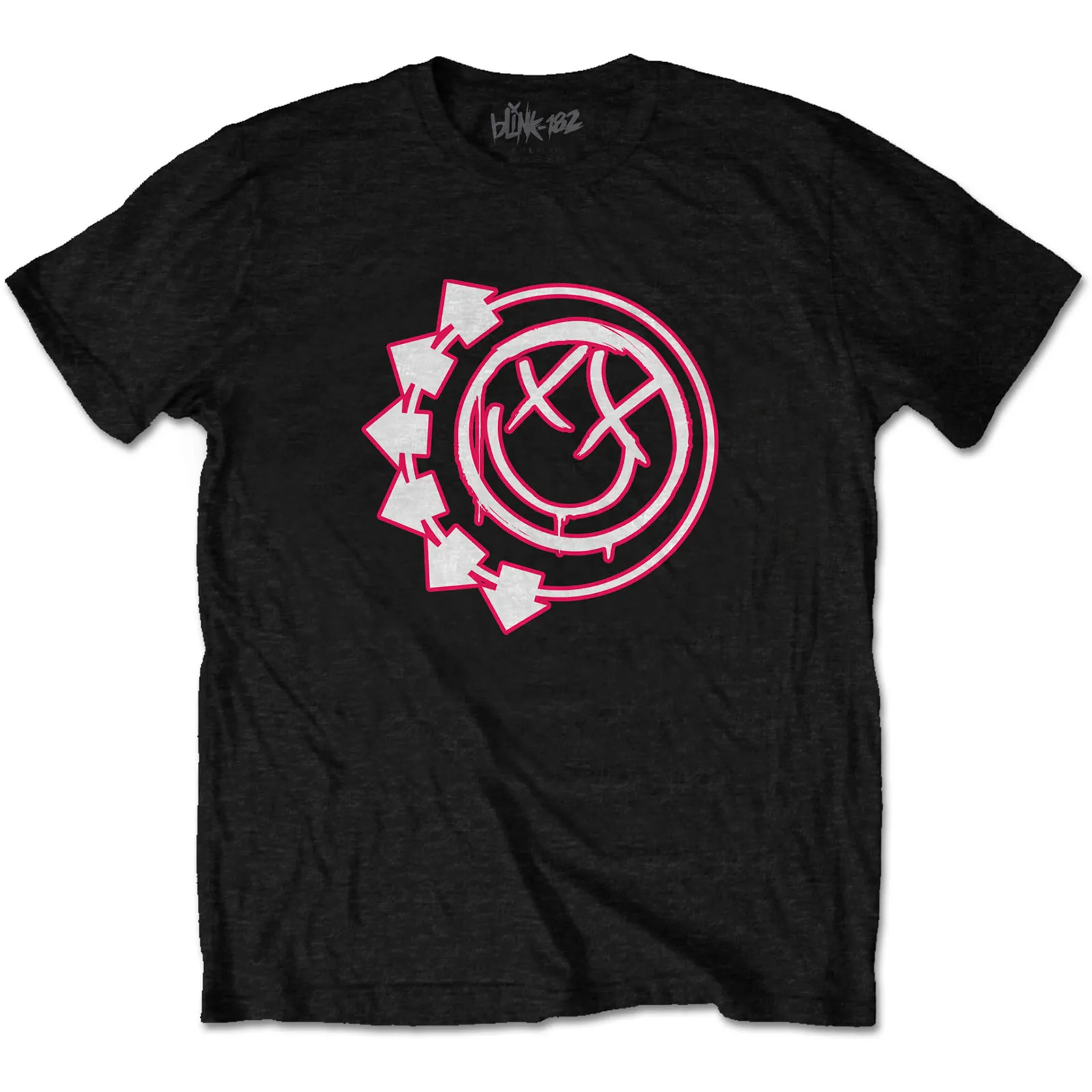 Blink 182 - Unisex T-Shirt Six Arrow Smile artwork