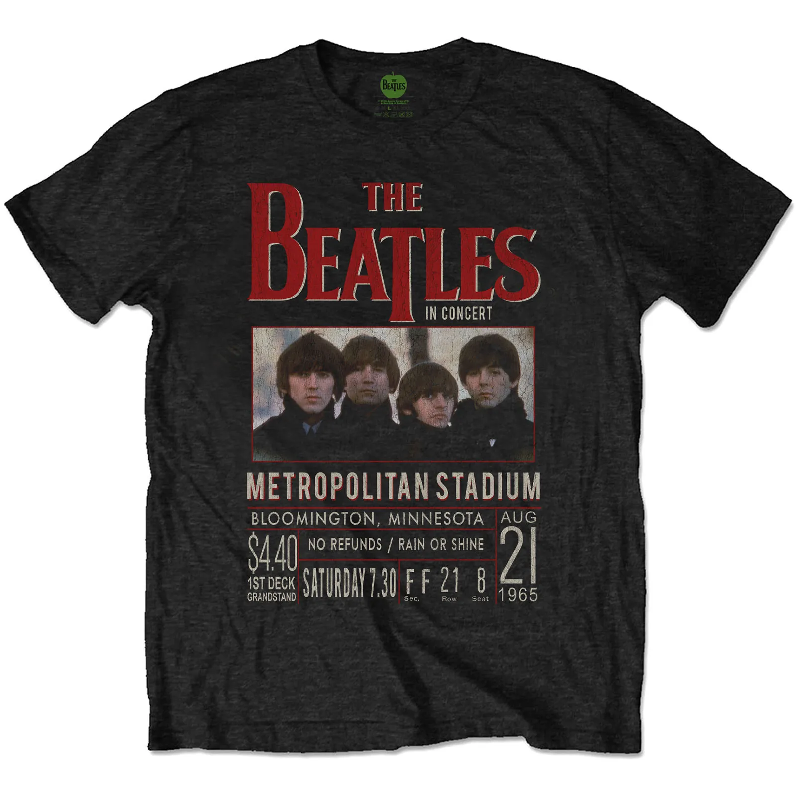 The Beatles - Unisex T-Shirt Minnesota 1965 artwork
