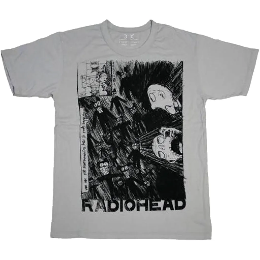 Radiohead Unisex T Shirt Scribble Tee Shirts Rough Trade