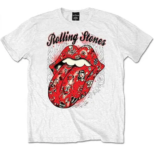 The Rolling Stones - Unisex T-Shirt Tattoo Flash artwork