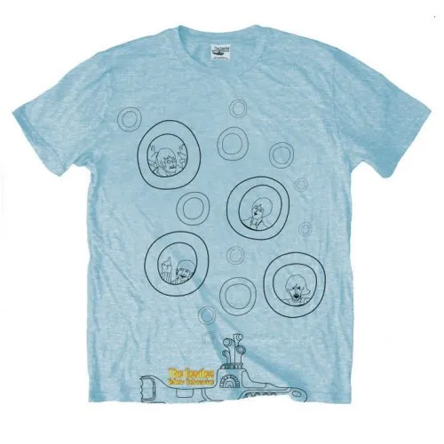 The Beatles - Unisex T-Shirt Bubbles artwork