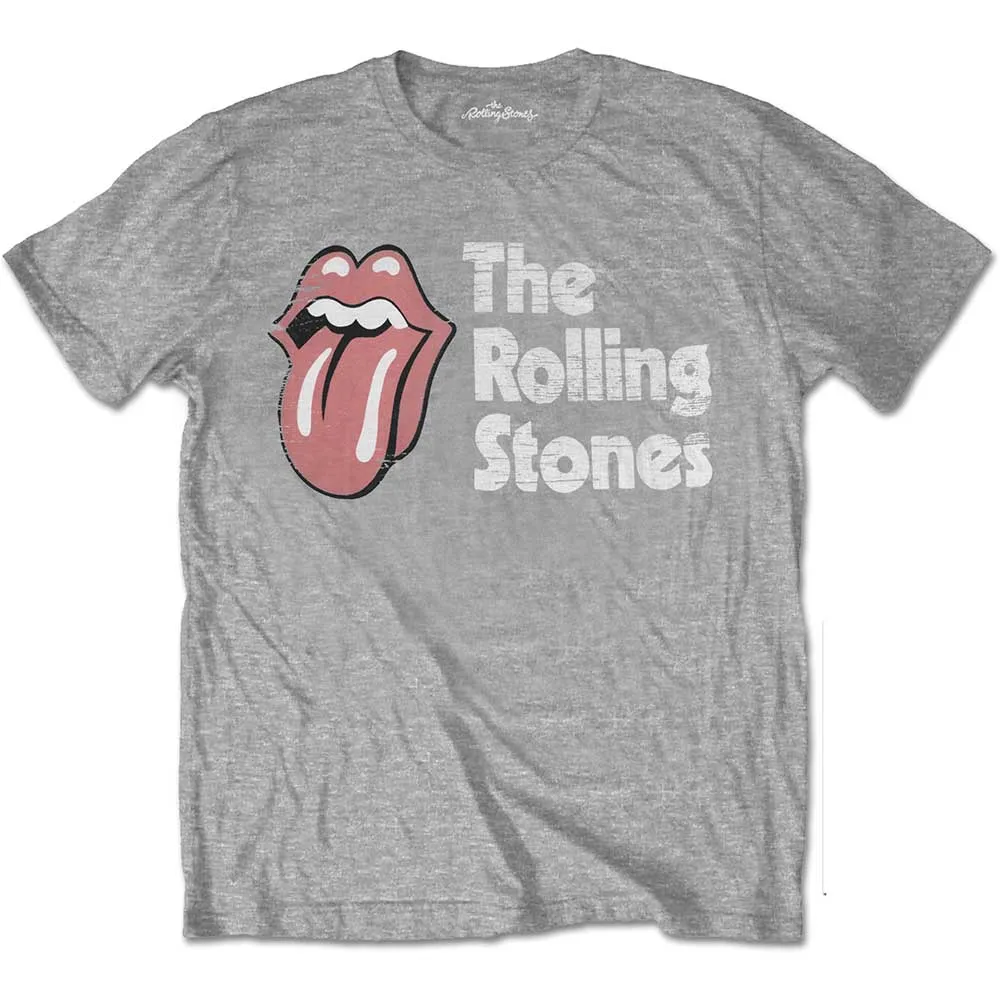 The Rolling Stones - Unisex T-Shirt Scratched Logo artwork
