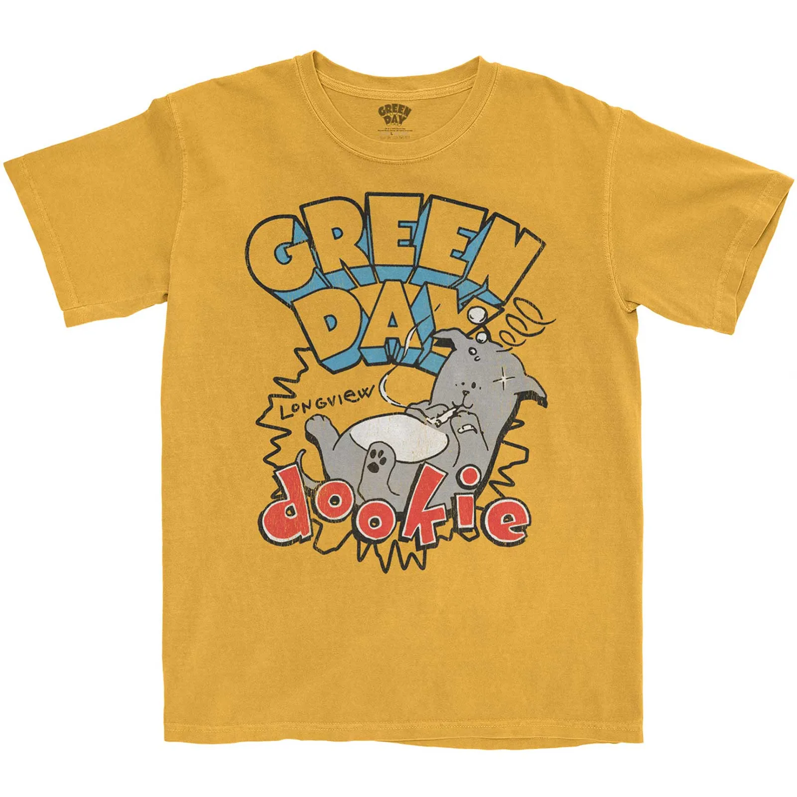 Green Day - Unisex T-Shirt Dookie Longview artwork