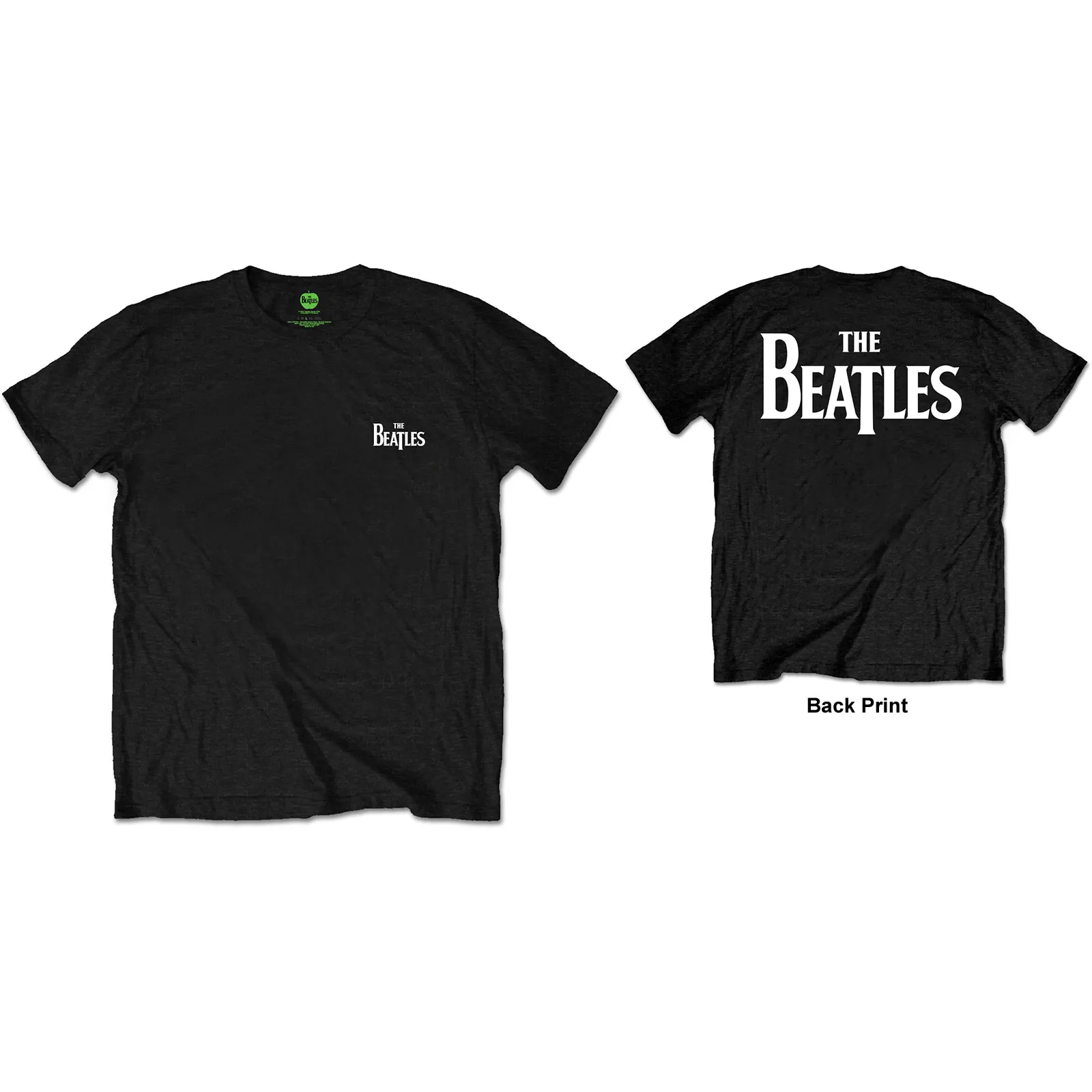 The Beatles - Unisex T-Shirt Drop T Logo Back Print artwork