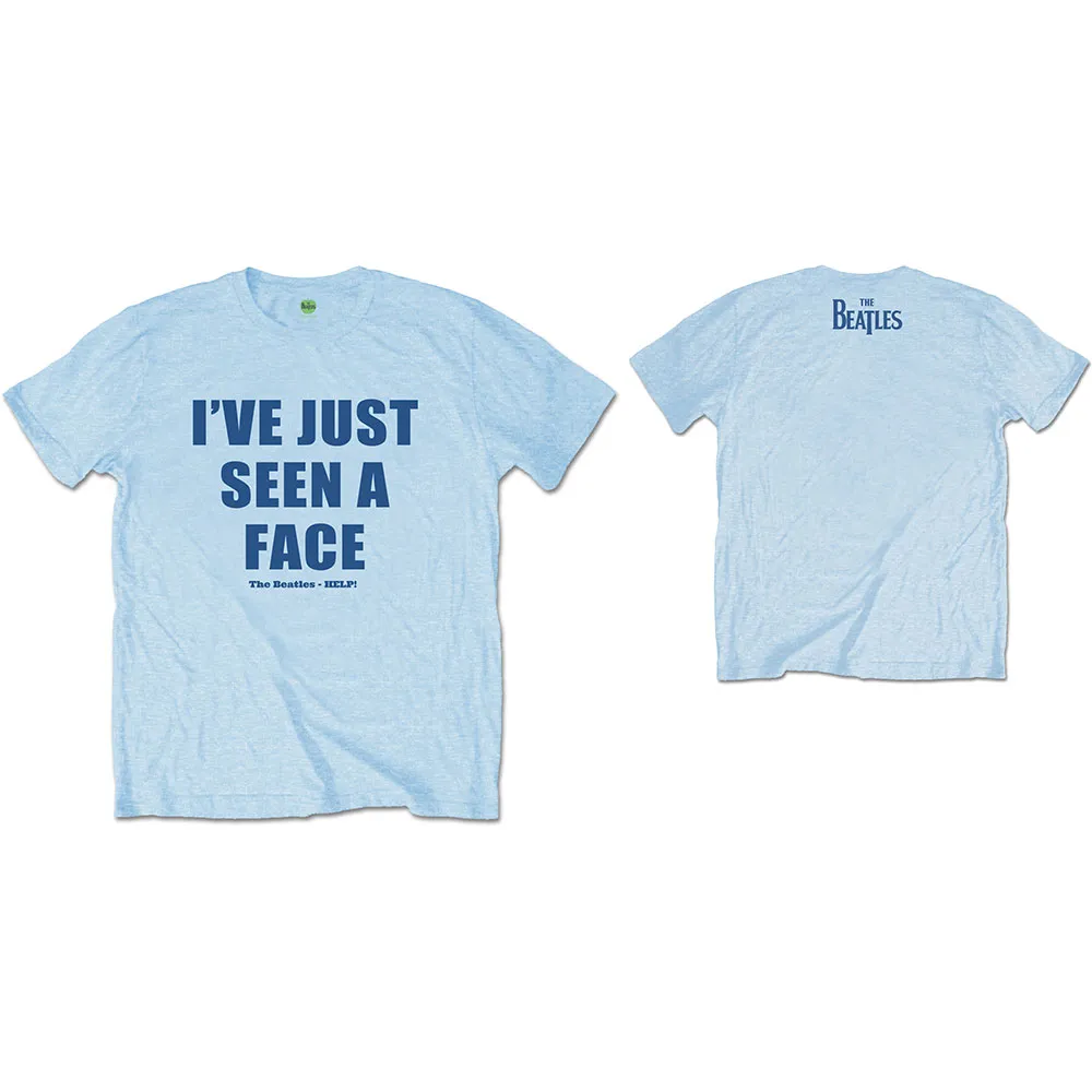 The Beatles - Unisex T-Shirt I've Just Seen A Face Back Print artwork