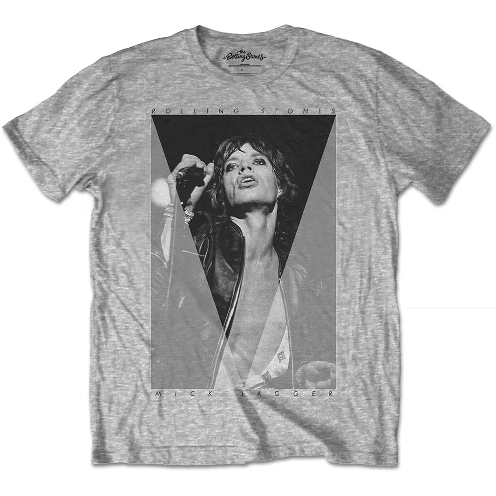 The Rolling Stones - Unisex T-Shirt Mick Triangle artwork
