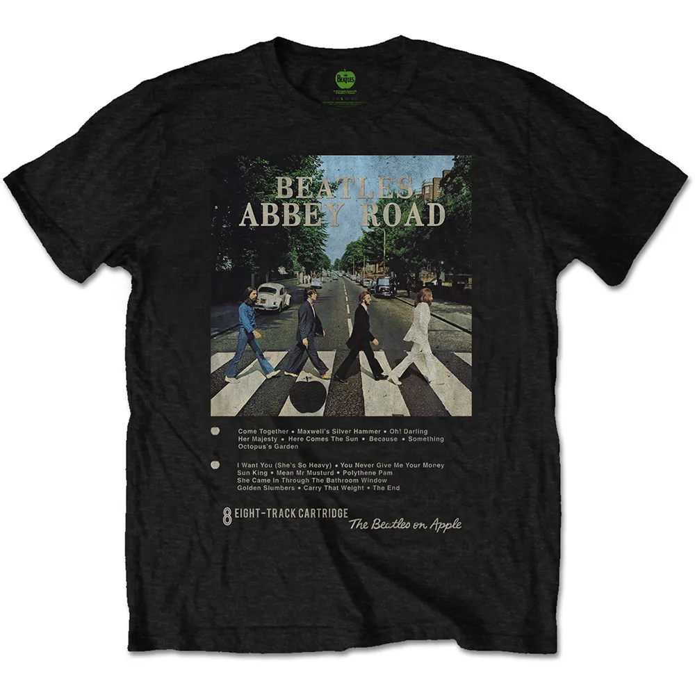 The Beatles - Unisex T-Shirt Abbey Road 8 Track artwork