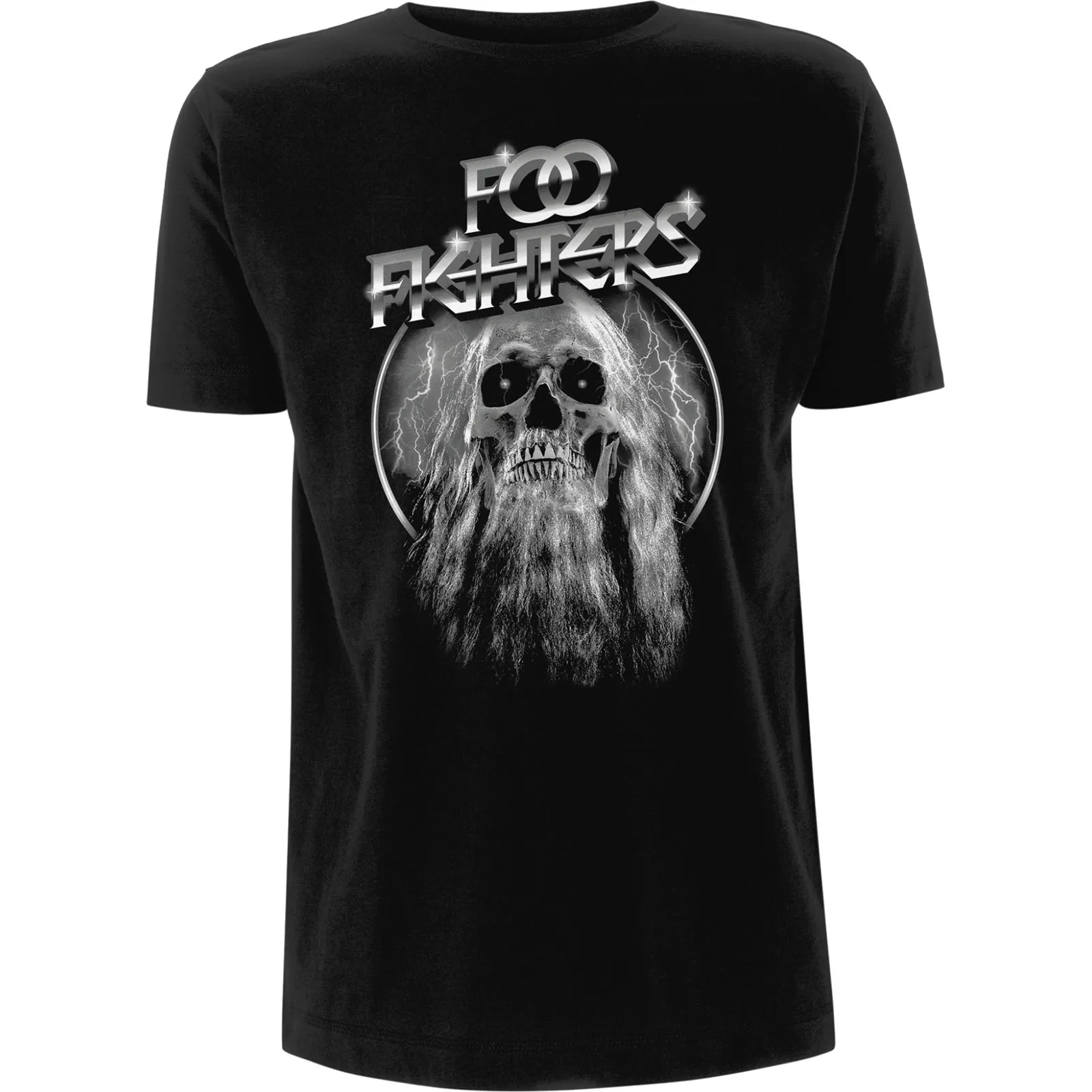 Foo Fighters - Unisex T-Shirt Bearded Skull artwork