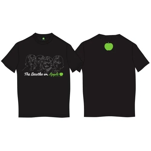 The Beatles - Unisex T-Shirt On Apple Back Print artwork