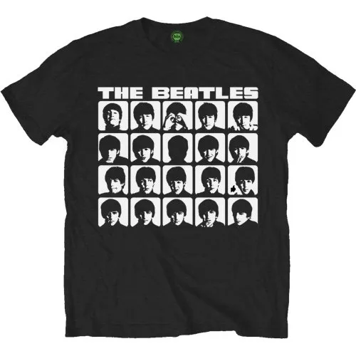 The Beatles - Unisex T-Shirt Hard Days Night Faces Mono artwork