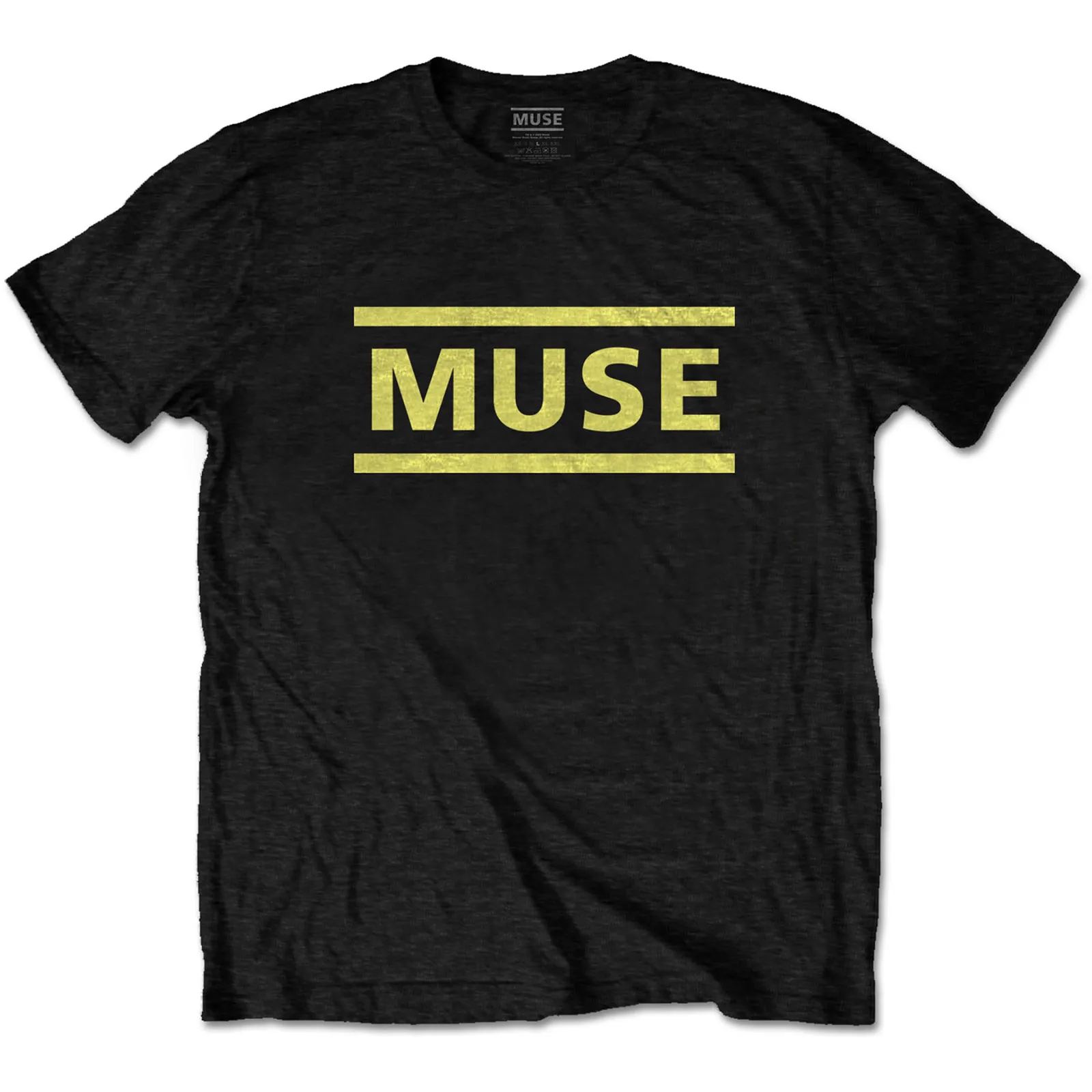 Muse - Unisex T-Shirt Yellow Logo artwork