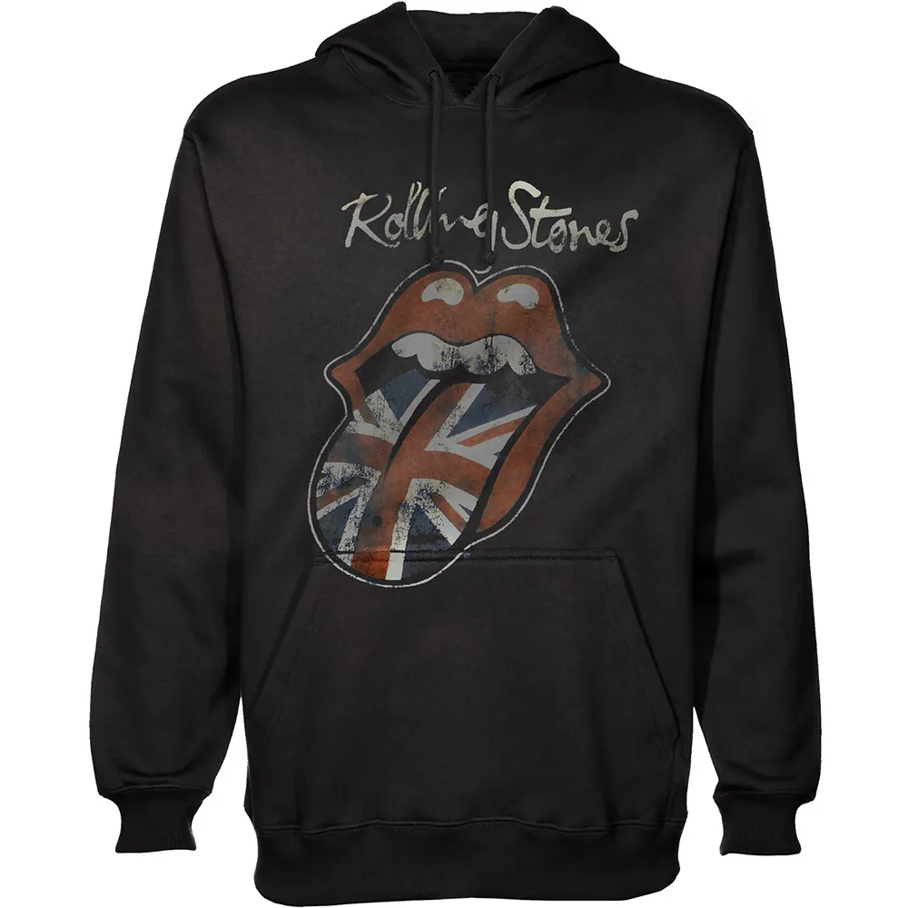 The Rolling Stones - Unisex Pullover Hoodie Union Jack Tongue artwork