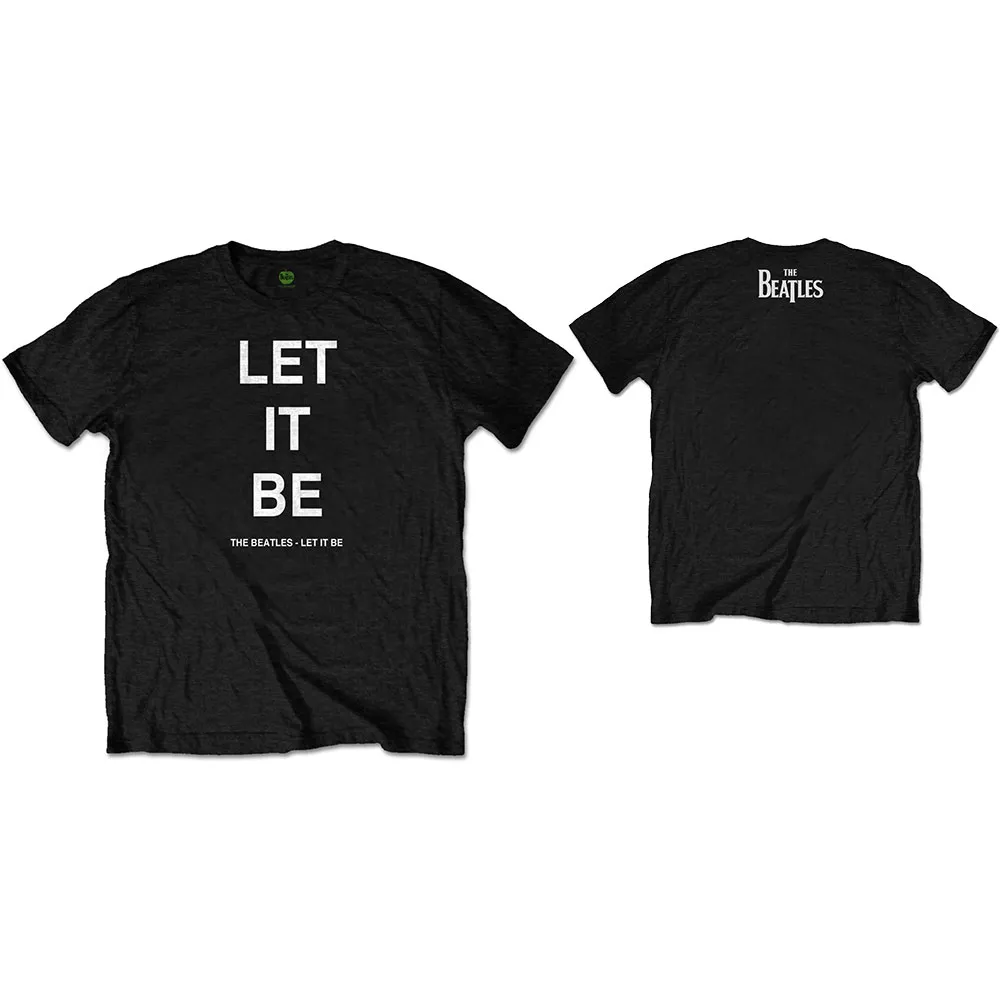 The Beatles - Unisex T-Shirt Let It Be Back Print artwork