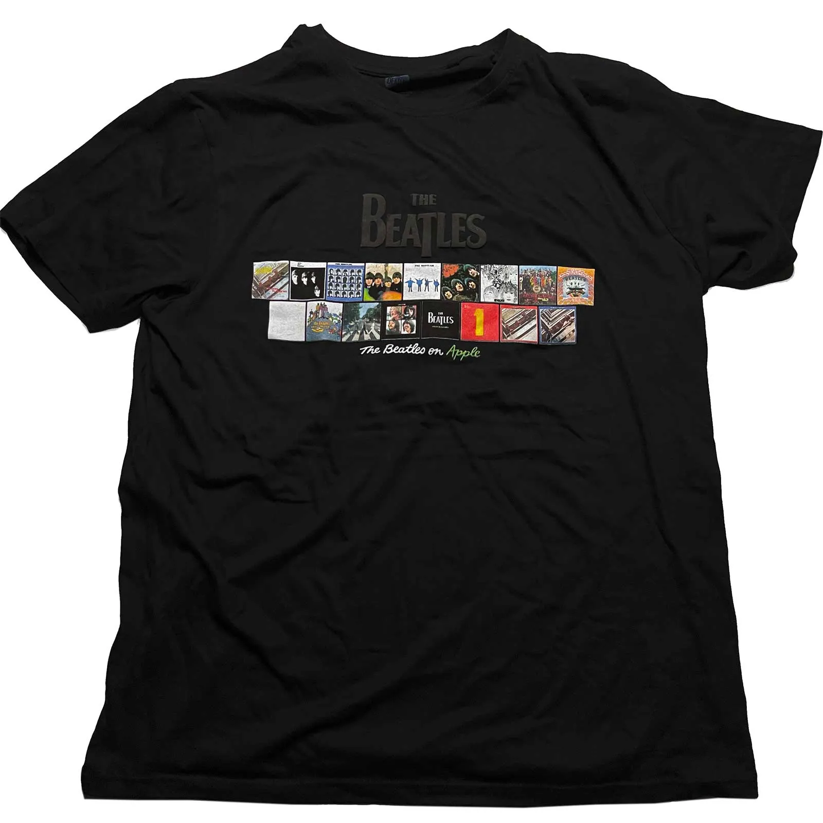 The Beatles - Unisex T-Shirt Albums on Apple Puff Print artwork